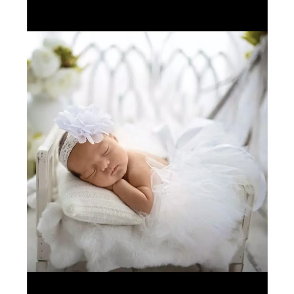 Baby TuTu Set Skirt/Headband - Picture 2 of 3